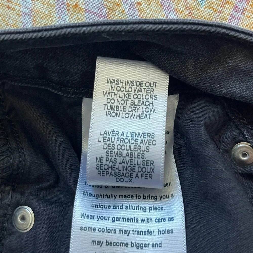 Good American Black Skinny Jeans High Rise Stretch Denim Womens 8/29